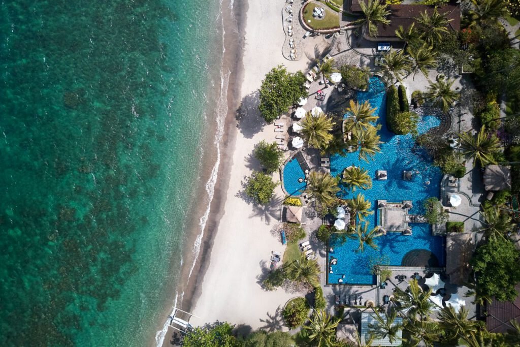 Sheraton Senggigi Beach Resort beachfront luxury hotel in Lombok Indonesia