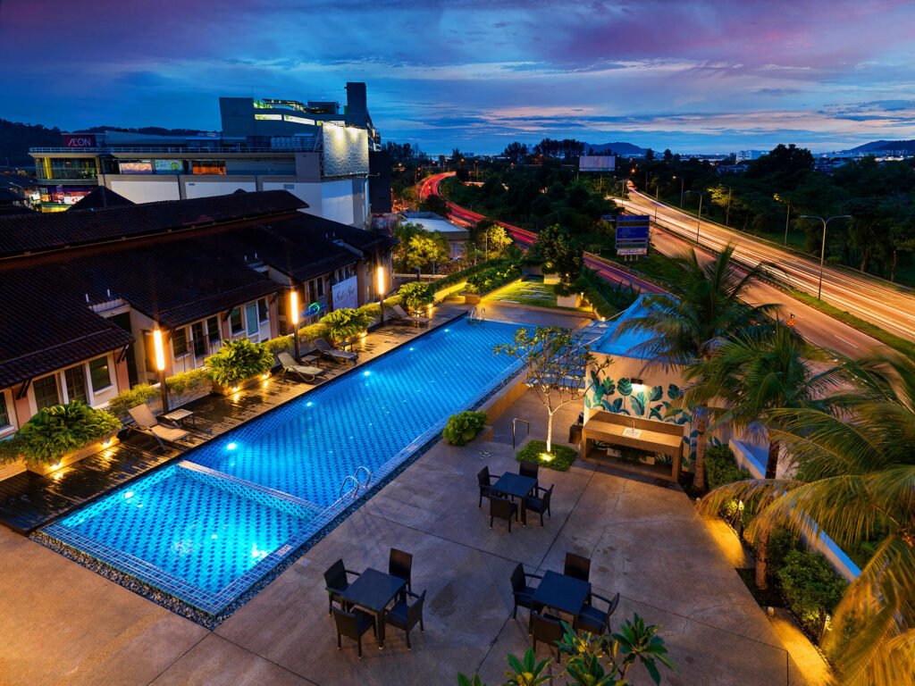 Main swimming pool at Eastin Ashta Resort Canggu Bali