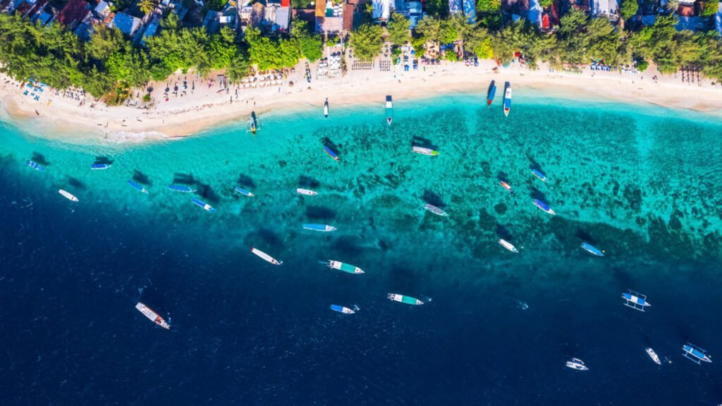 Gili Trawangan aerial view