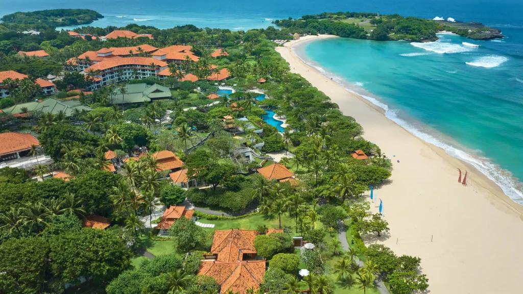 Grand Hyatt Bali beachfront luxury resort in Nusa Dua Bali