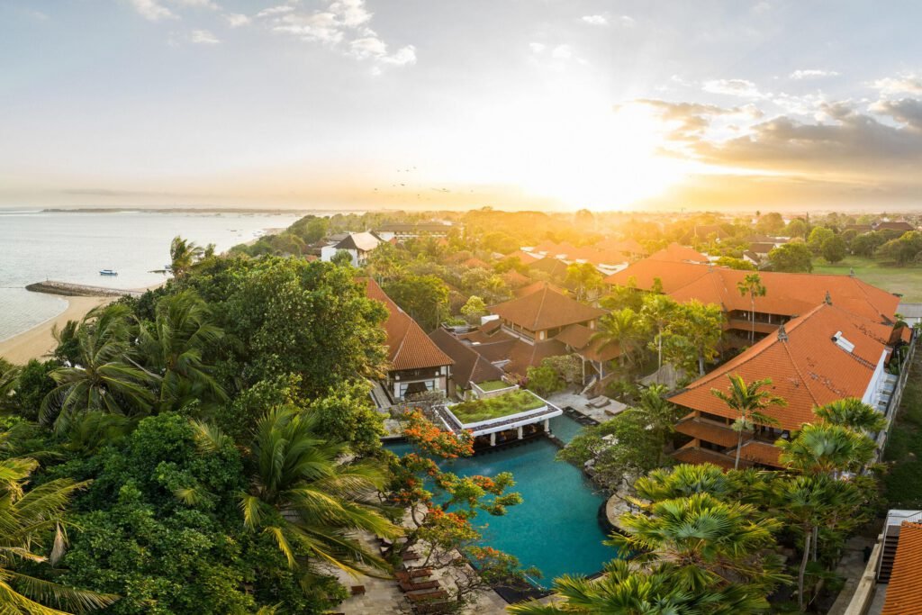Puri Santrian beachfront resort in Sanur Bali