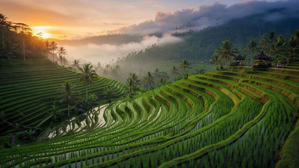 tegallalang rice field view