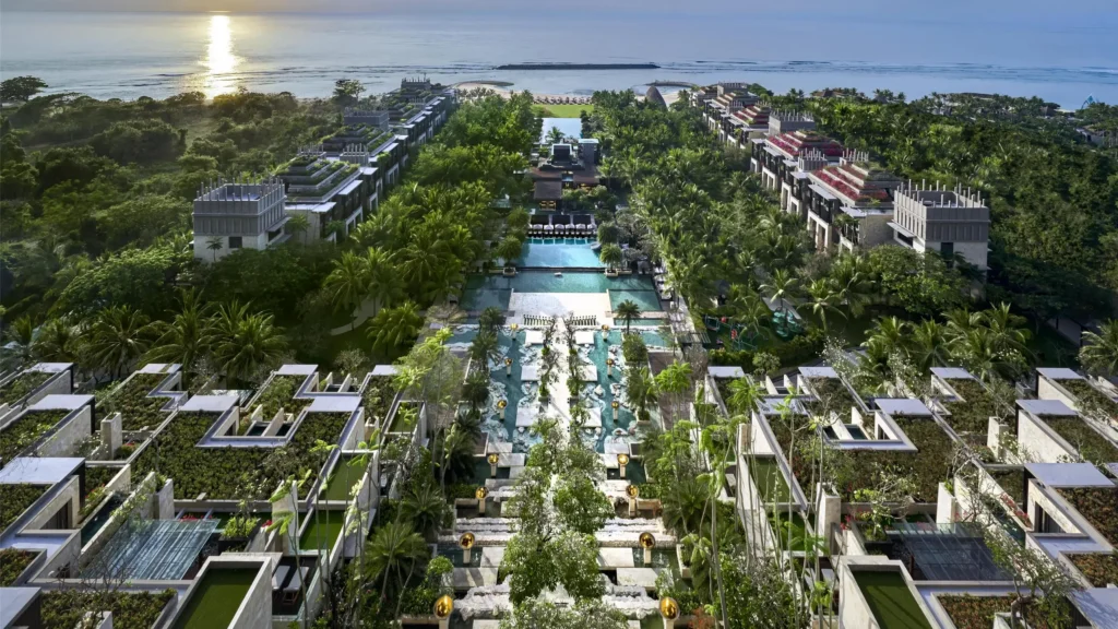The Apurva Kempinski Bali luxury beachfront resort in Nusa Dua Bali Indonesia